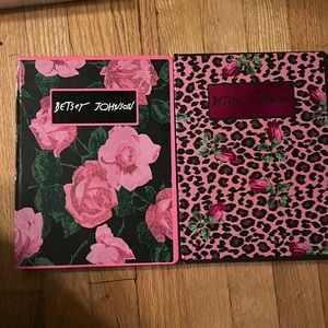 Betsey Johnson 2 notebooks